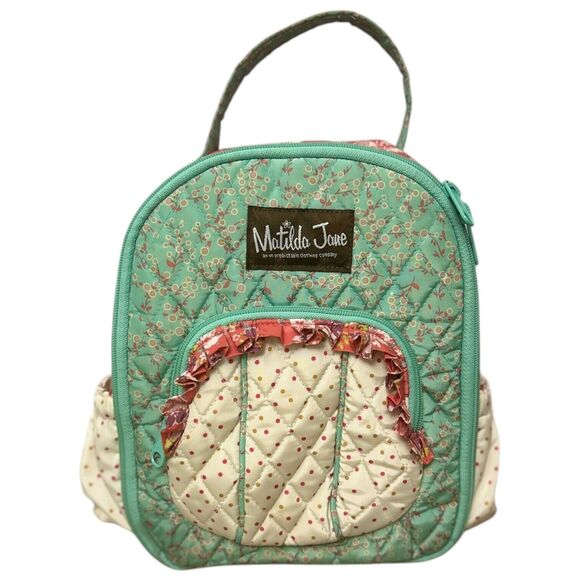 Matilda Jane Other - Matilda Jane Floral Lunch Bag Girls Pastel Floral Ruffle Insulated Lunch Tote